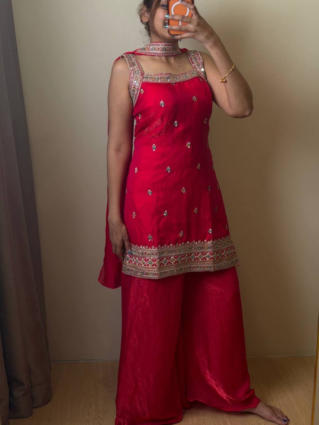 Hot Pink 3pc Kurti Suit