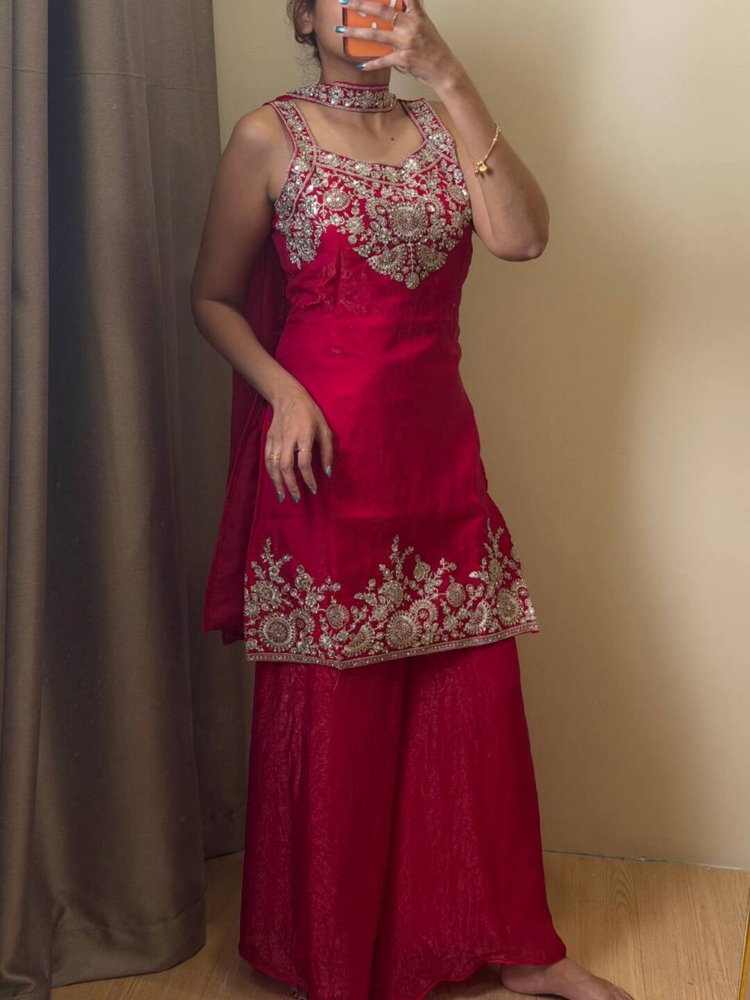 Hot PInk 3pc Kurti Suit