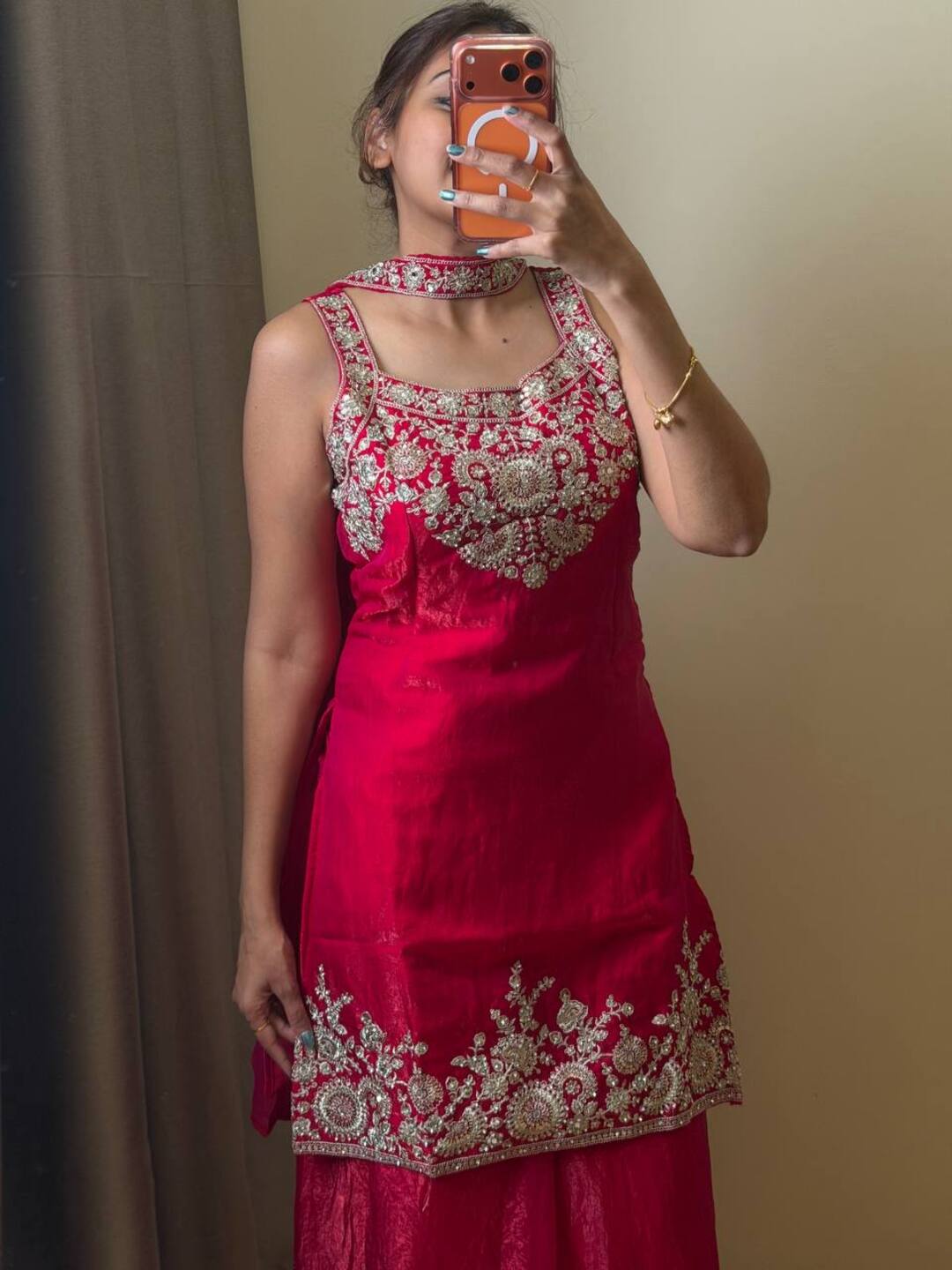 Hot PInk 3pc Kurti Suit