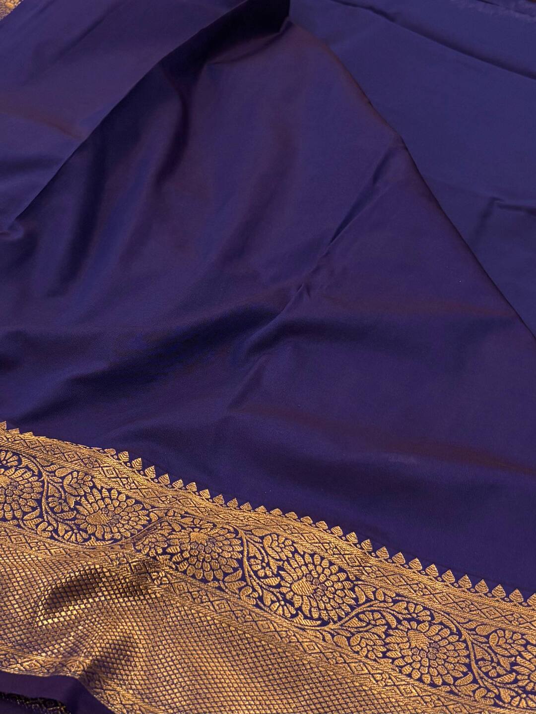 Royal Blue Semi Kanchi Silk Saree