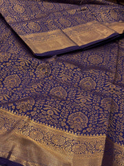 Royal Blue Semi Kanchi Silk Saree