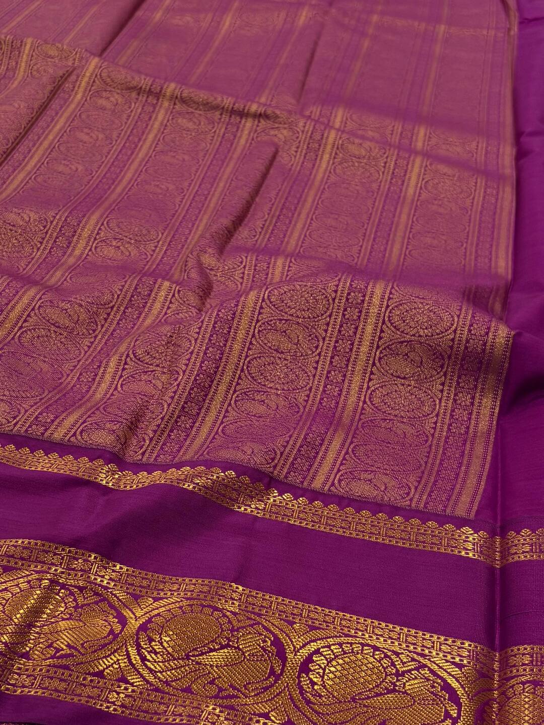 Mint Green Semi Kanchi Silk Saree