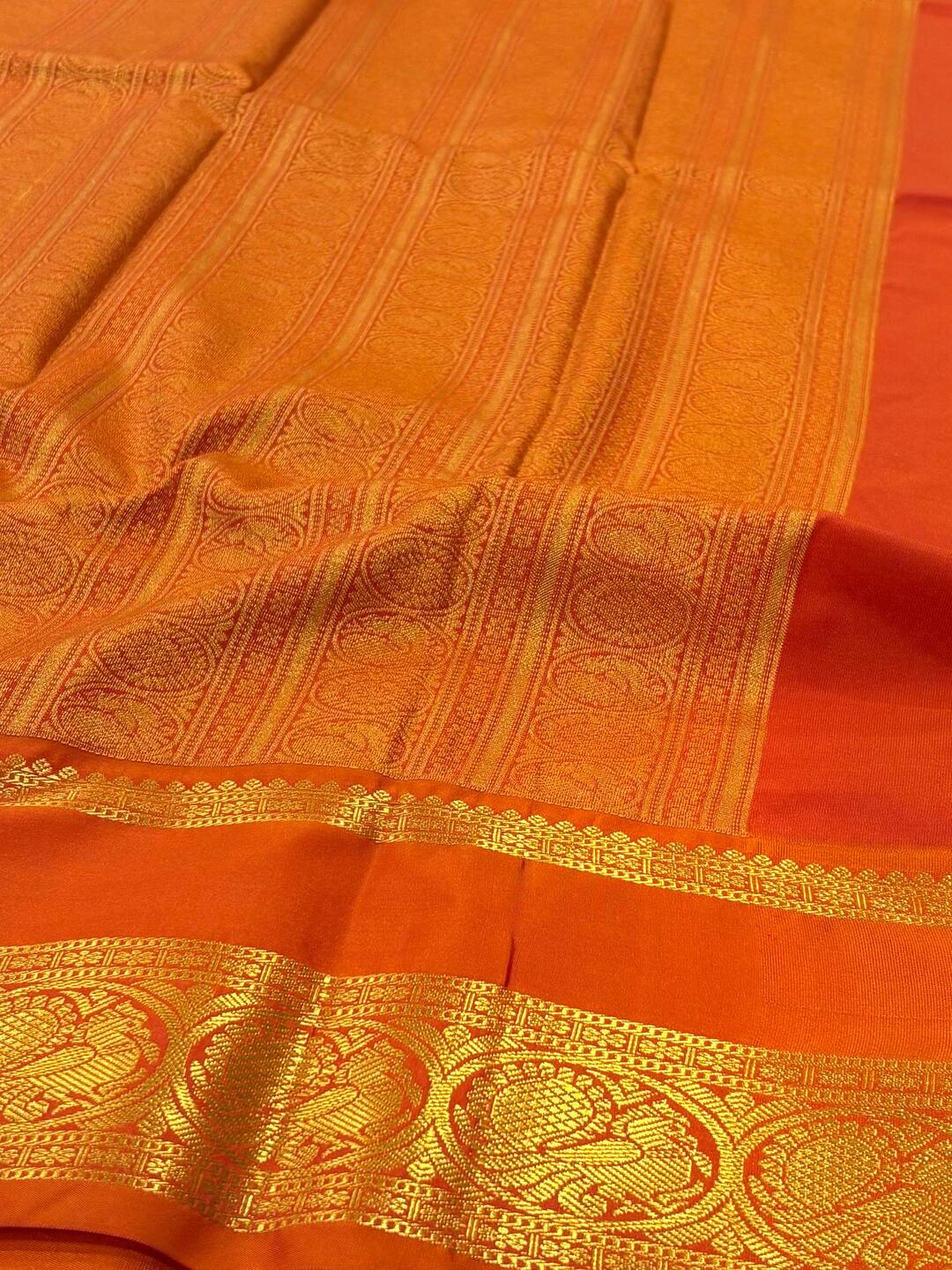 Gray Semi Kanchi Silk Saree