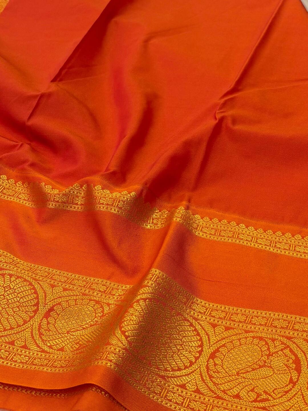Gray Semi Kanchi Silk Saree