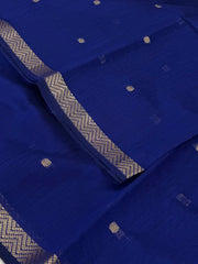Navy Blue Soft Cotton Saree